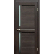 Дверь межкомнатная Сибирь Профиль Ла Стелла 202 Дуб мокко, стекло белое матовое